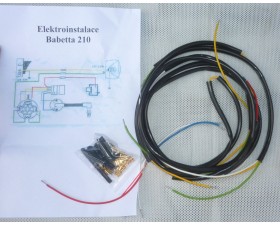 ELEKTROINSTALACE NOVÁ + SCHÉMA - JAWA BABETTA 50/210 (POLOTOVAR)